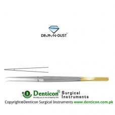 Diam-n-Dust™ Micro Suturing Forcep Straight - With Counter Balance Stainless Steel, 18.5 cm - 7 1/4"